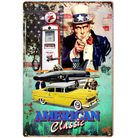 Fire Chief American Classic Metal Sign - 12" x 18"