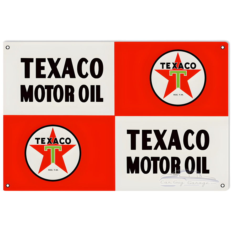 Texaco Motor Oil Metal Sign - 16" x 24" Texaco Motor Oil Metal Sign - 16" x 24"