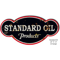 Vintage Standard Oil Reproduction Metal Sign - 12" x 24"