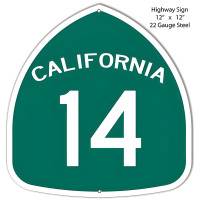 California Highway Laser Cut Out Metal Sign - 12" x 12"
