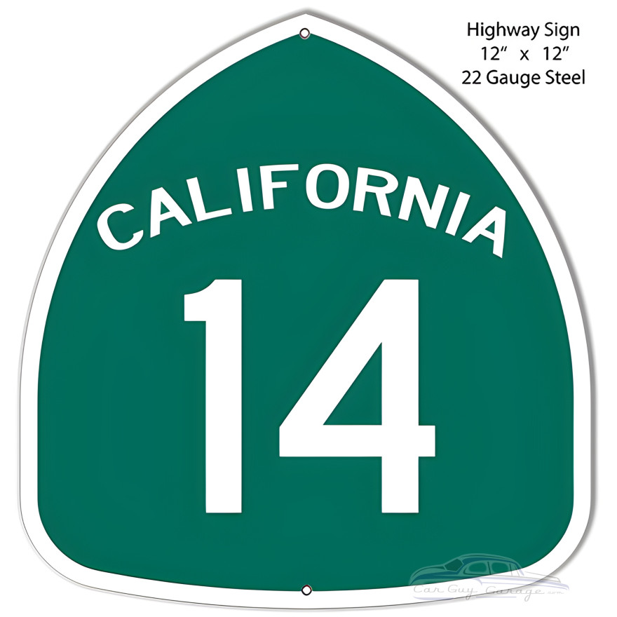 California Highway Laser Cut Out Metal Sign - 12" x 12" California Highway Laser Cut Out Metal Sign - 12" x 12"