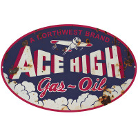 Northwest Ace High Gas Motor Oil Metal Sign - 9" x 14"