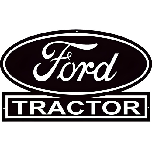 Ford Tractors Reproduction Country Metal Sign - 15" x 24"