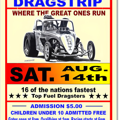 No Drag Racing Signage US-30 Dragstrip Motor Speedway Metal Sign - 12