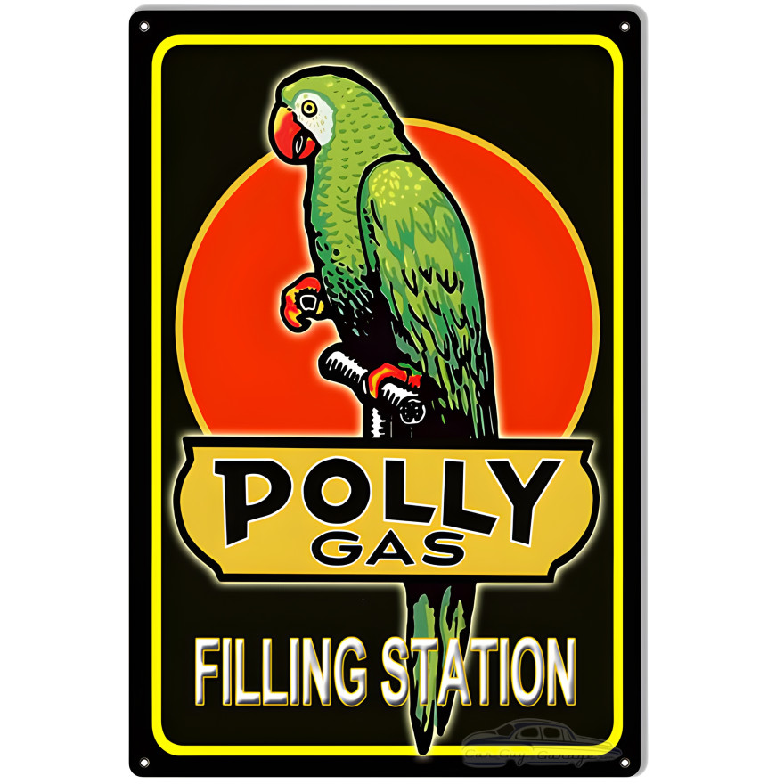 Polly Gas Filling Station Metal Sign - 16" x 24" Polly Gas Filling Station Metal Sign - 16" x 24"