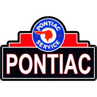 Pontiac Service Metal Sign - 16" x 24"