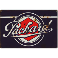 Packard Automobile Gas Station Metal Sign - 12" x 18"