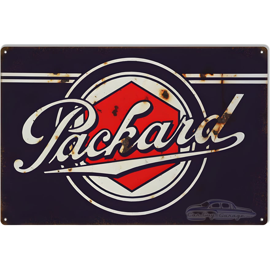 Packard Automobile Gas Station Metal Sign - 12" x 18" Packard Automobile Gas Station Metal Sign - 12" x 18"