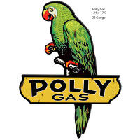 Polly Gasoline Reproduction Metal Sign - 17.9" x 24"