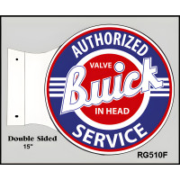 Authorized Buick Service Metal Sign - 15" x 17.5"