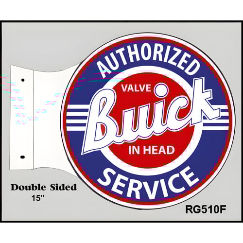 Authorized Buick Service Metal Sign - 15" x 17.5"