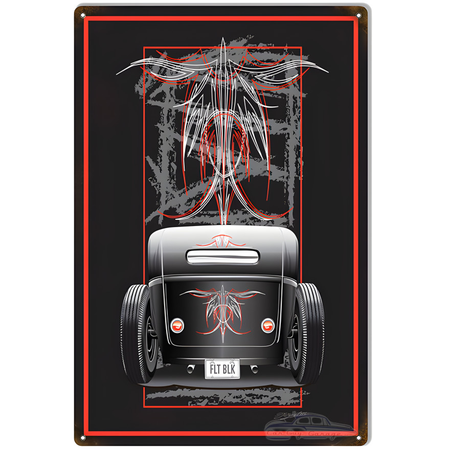 Aged Looking Hot Rod Metal Sign - 12" x 18" Aged Looking Hot Rod Metal Sign - 12" x 18"