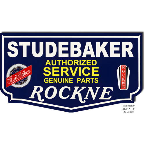 Studebaker Rockne Reproduction Metal Sign - 13" x 23.5"
