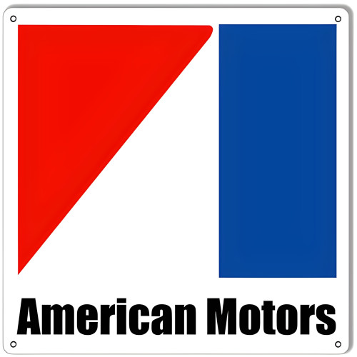 American Motors Reproduction Garage Shop Metal Sign - 12" x 12"