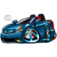 Cadi STX Metal Sign - 12" x 23.5"