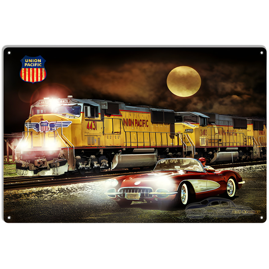 Union Pacific Railway Metal Sign - 12" x 18" Union Pacific Railway Metal Sign - 12" x 18"