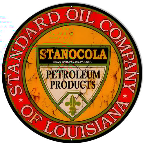 Standard Oil Reproduction Motor Oil Metal Sign - 24" x 24"