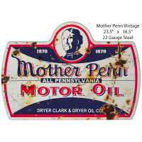 Mother Penn Motor Oil Metal Sign - 16.5" x 23.5"