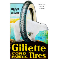 Gillette Tires Reproduction Metal Sign - 15.8" x 24"