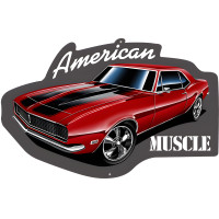 American Muscle Car Metal Sign - 13.8" x 21.3"