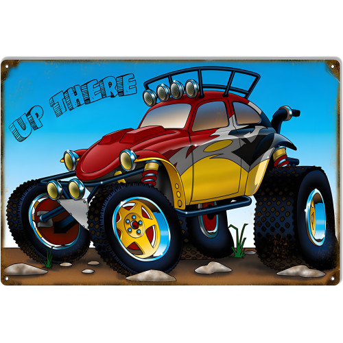 Up There Volkswagen Metal Sign - 12" x 18"
