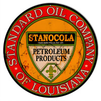 Standard Oil Louisiana Motor Oil Metal Sign - 14" x 14"