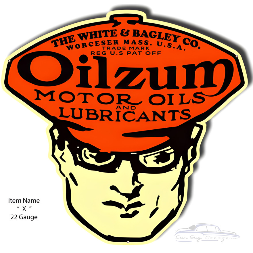 Motor Oil Oilzum Metal Sign - 23" x 24" Motor Oil Oilzum Metal Sign - 23" x 24"