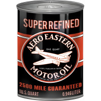 Aero Eastern Motor Oil Can Cutout Metal Sign - 7.25" x 10.5"