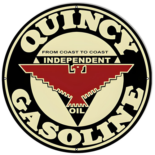 Quincy Gasoline Metal Sign - 24" x 24"