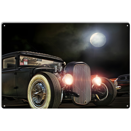Classic Ford Roadster Metal Sign - 12" x 18"