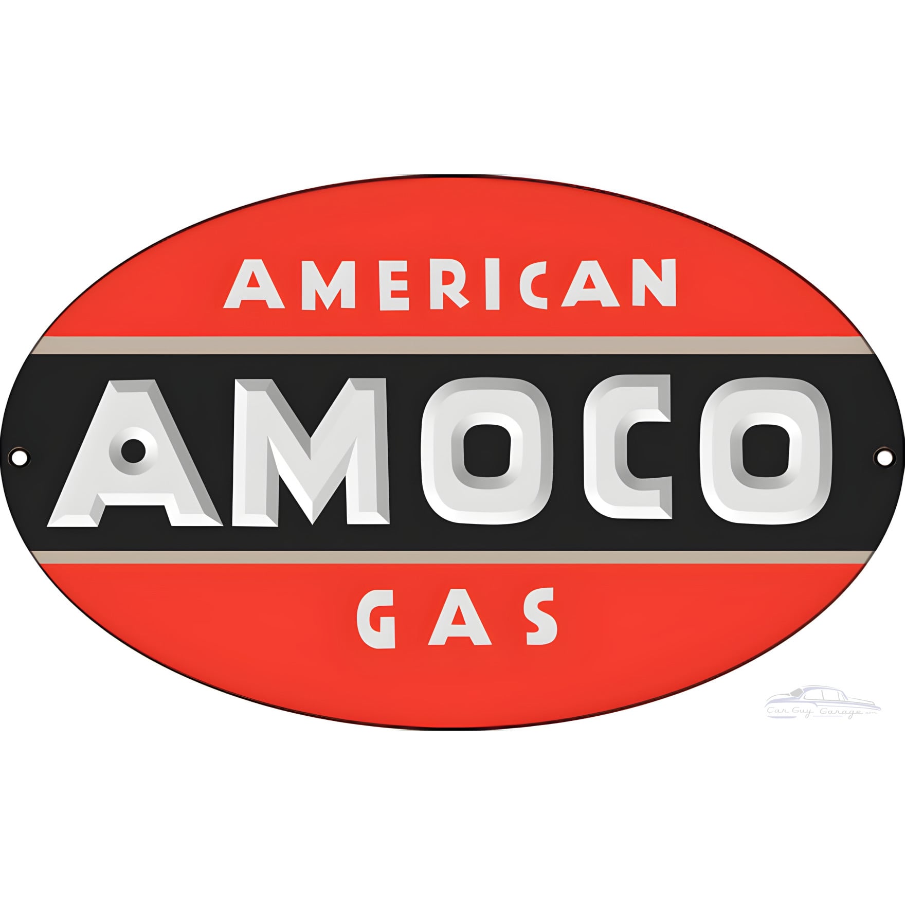American AMOCO Gas Metal Sign - 11
