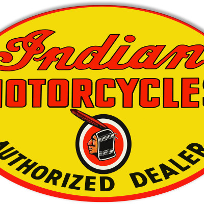 Vintage Indian Motorcycle Company 1901 Logo Tin Sign – Garage Decor, Man Cave Classic - View #3