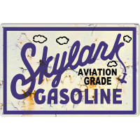 Skylark Gasoline Reproduction Motor Oil Metal Sign - 12" x 18"