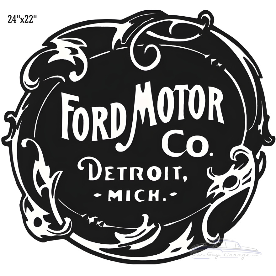 Ford Motor Reproduction Garage Shop Metal Sign - 22