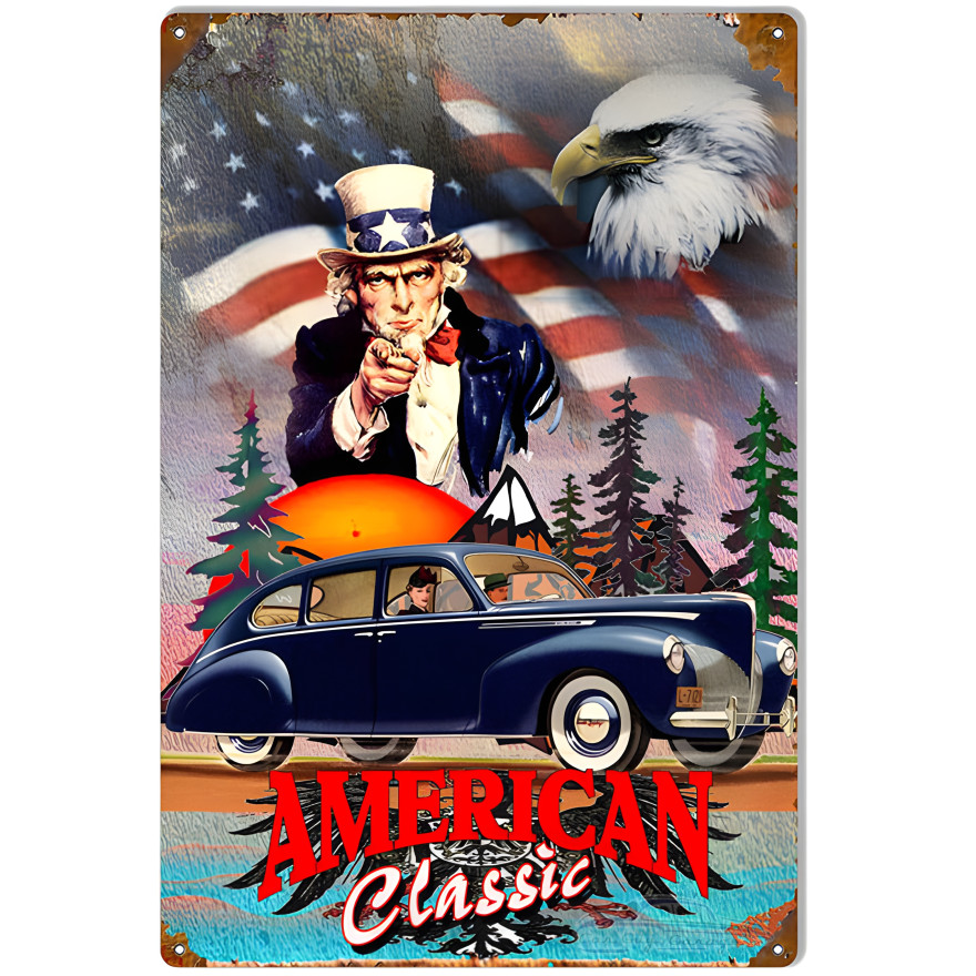 American Classic Metal Sign - 12" x 18" American Classic Metal Sign - 12" x 18"