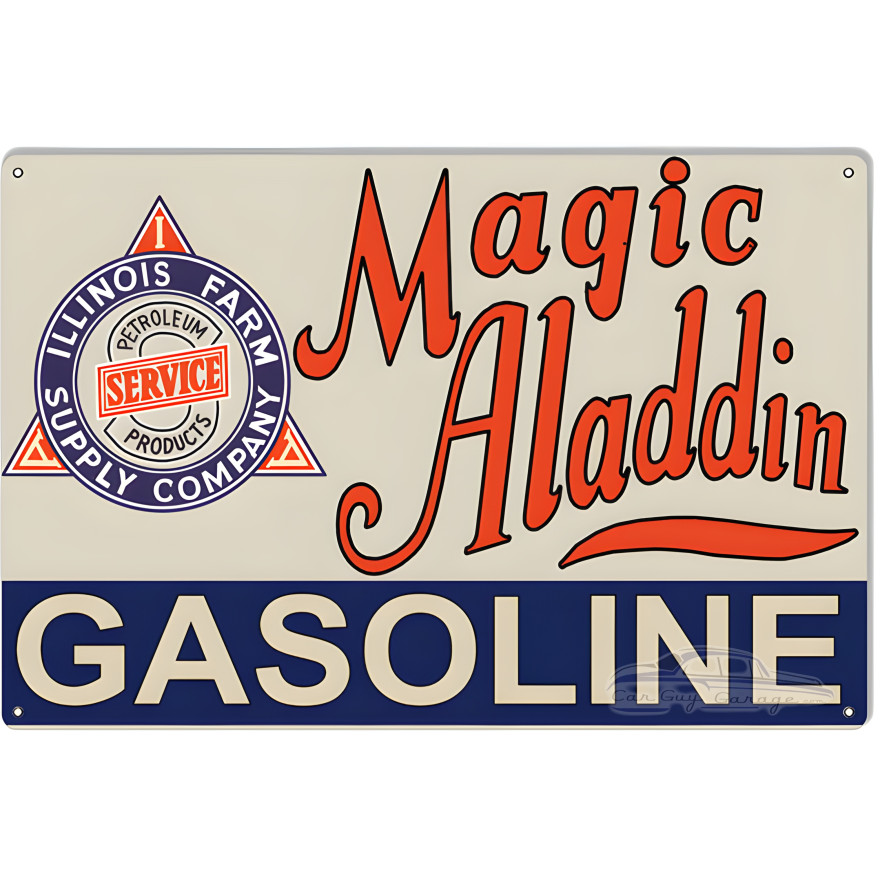 Magic Aladdin Motor Oil Metal Sign - 16" x 24" Magic Aladdin Motor Oil Metal Sign - 16" x 24"