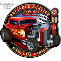 Reliable Service Garage Shop Metal Sign - 16.2" x 17.8"