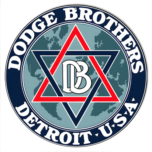 Dodge Bros Detroit Garage Shop Metal Sign - 14" x 14"