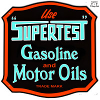 Supertest Motor Oil Metal Sign - 18" x 18"