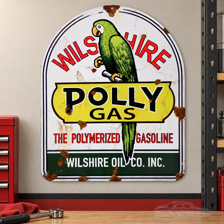 Polly Gasoline Metal Sign - 18" x 22"