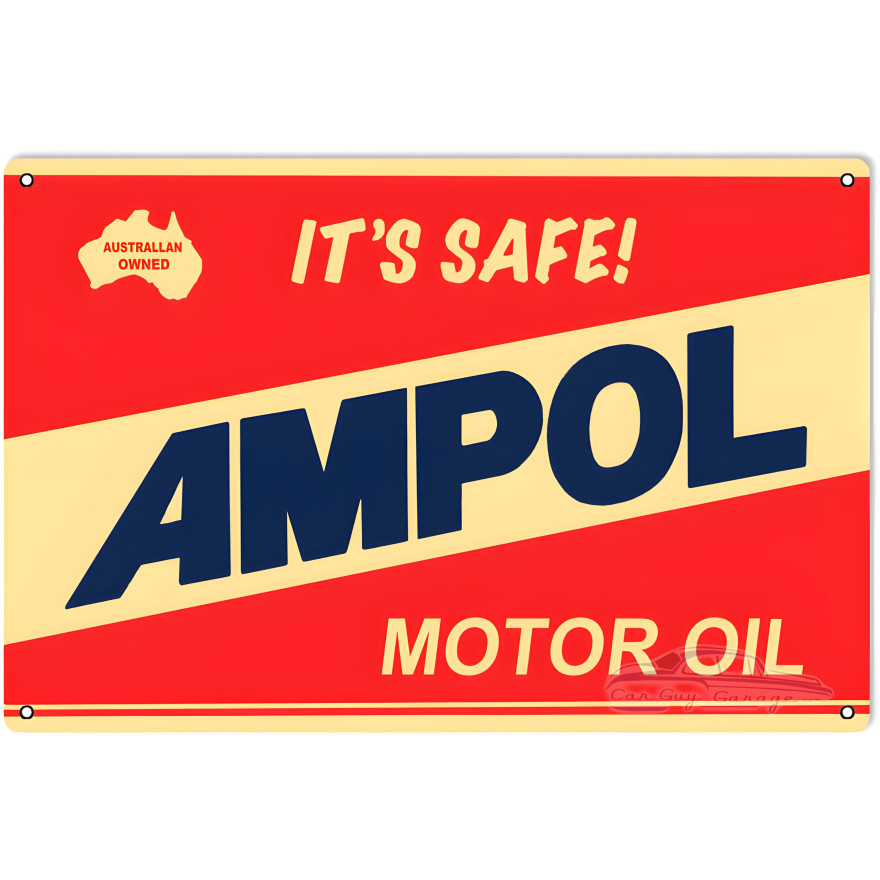 Ampol Motor Oil Metal Sign - 12" x 18" Ampol Motor Oil Metal Sign - 12" x 18"