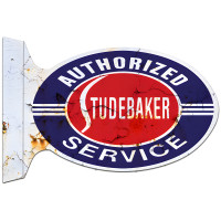 Studebaker Service Flange Metal Sign - 12" x 18"