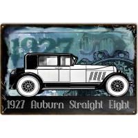 1927 Auburn Straight Eight Vintage Reproduction Metal Sign - 12" x 18"