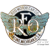 REO Motors Metal Sign - 17.5" x 21.5"