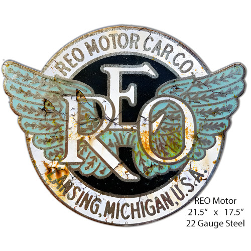 REO Motors Metal Sign - 17.5" x 21.5"