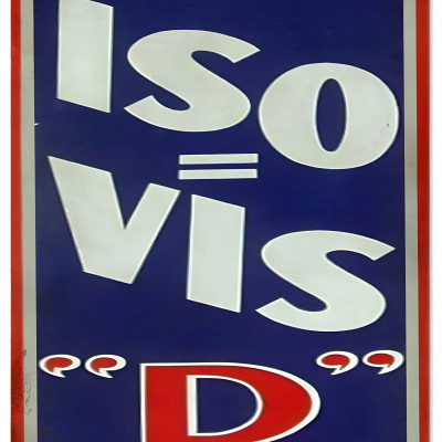 ISO VIS Motor Oil Gas Station Vintage Looking Garage Shop Metal Sign ...