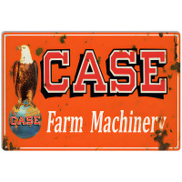 Case Farm Machinery Reproduction Large Country Metal Sign - 16" x 24"