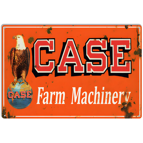 Case Farm Machinery Reproduction Large Country Metal Sign - 16" x 24"