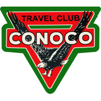 Conoco Reproduction Laser Cut Out Motor Oil Metal Sign - 18.5" x 21.5"