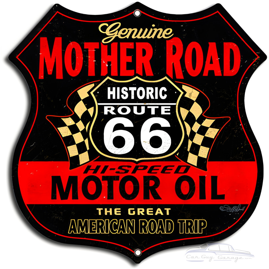 3 of Mother Road Motor Oil Metal Sign - 7.5" x 7.5" 3 of Mother Road Motor Oil Metal Sign - 7.5" x 7.5"